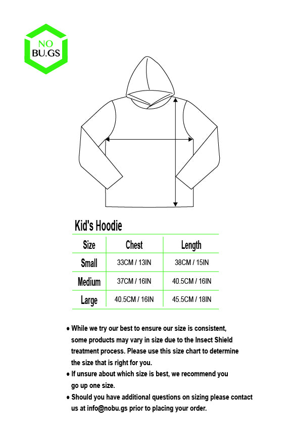 NoBu.gs® Insect Repellent Children's Hoodie