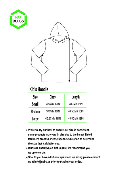 NoBu.gs® Insect Repellent Children's Hoodie
